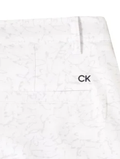 Calvin Klein Shorts|Printed Bullet Regular Fit Stretch Short - White
