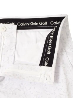 Calvin Klein Shorts|Printed Bullet Regular Fit Stretch Short - White