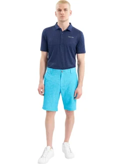 Calvin Klein Shorts|Printed Bullet Regular Fit Stretch Short - Aquarius