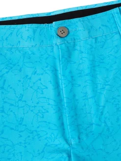 Calvin Klein Shorts|Printed Bullet Regular Fit Stretch Short - Aquarius