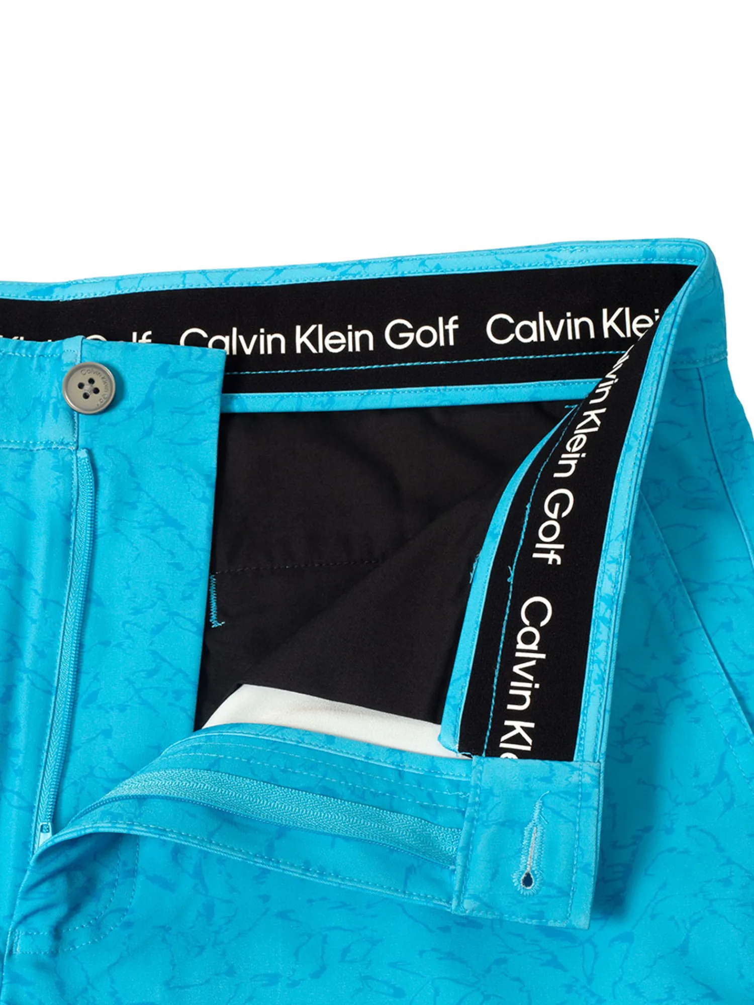 Calvin Klein Shorts|Printed Bullet Regular Fit Stretch Short - Aquarius
