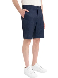 Calvin Klein Shorts|Printed Bullet Regular Fit Stretch Short - Navy