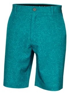 Calvin Klein Shorts|Printed Bullet Regular Fit Stretch Short - Sea Green