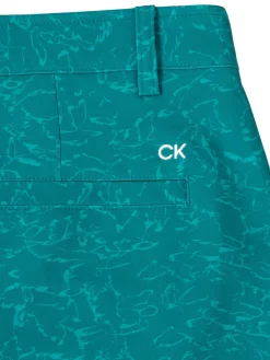 Calvin Klein Shorts|Printed Bullet Regular Fit Stretch Short - Sea Green