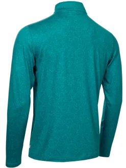 Calvin Klein Jumpers|Printed Newport 1/4-Zip - Sea Green