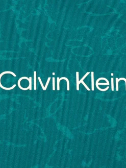 Calvin Klein Jumpers|Printed Newport 1/4-Zip - Sea Green