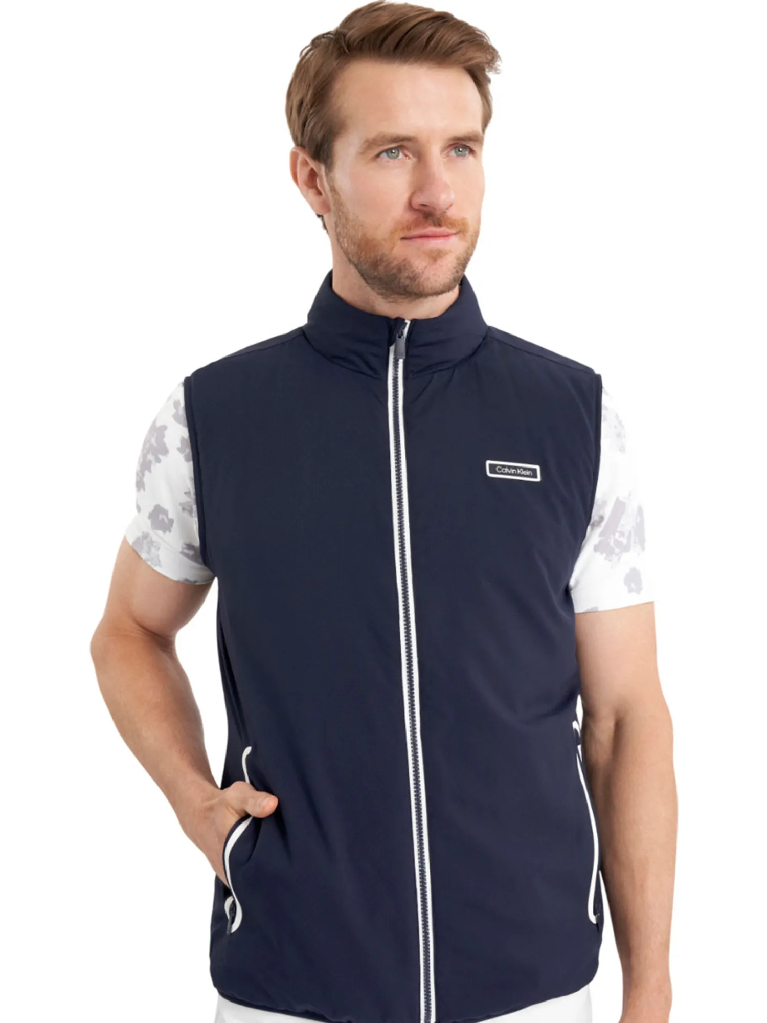 Calvin Klein Vests|Trinity Lightweight Gilet - Navy