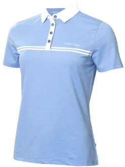 Calvin Klein Shirts|Womens Bellevue Polo Shirt - Cornflower Blue