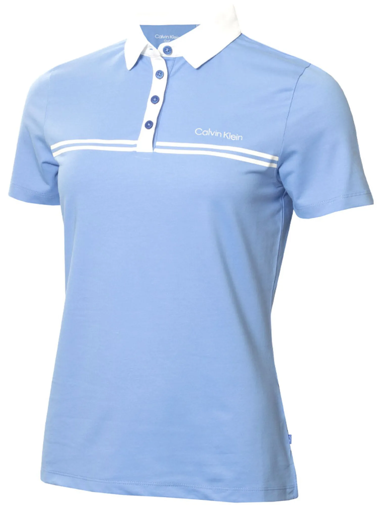 Calvin Klein Shirts|Womens Bellevue Polo Shirt - Cornflower Blue