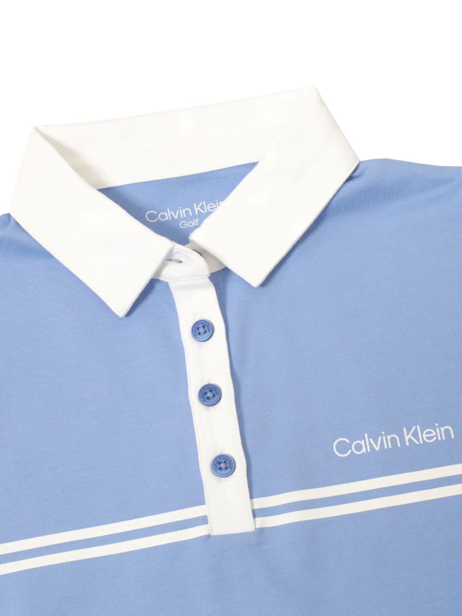 Calvin Klein Shirts|Womens Bellevue Sleeveless Polo Shirt - Cornflower Blue