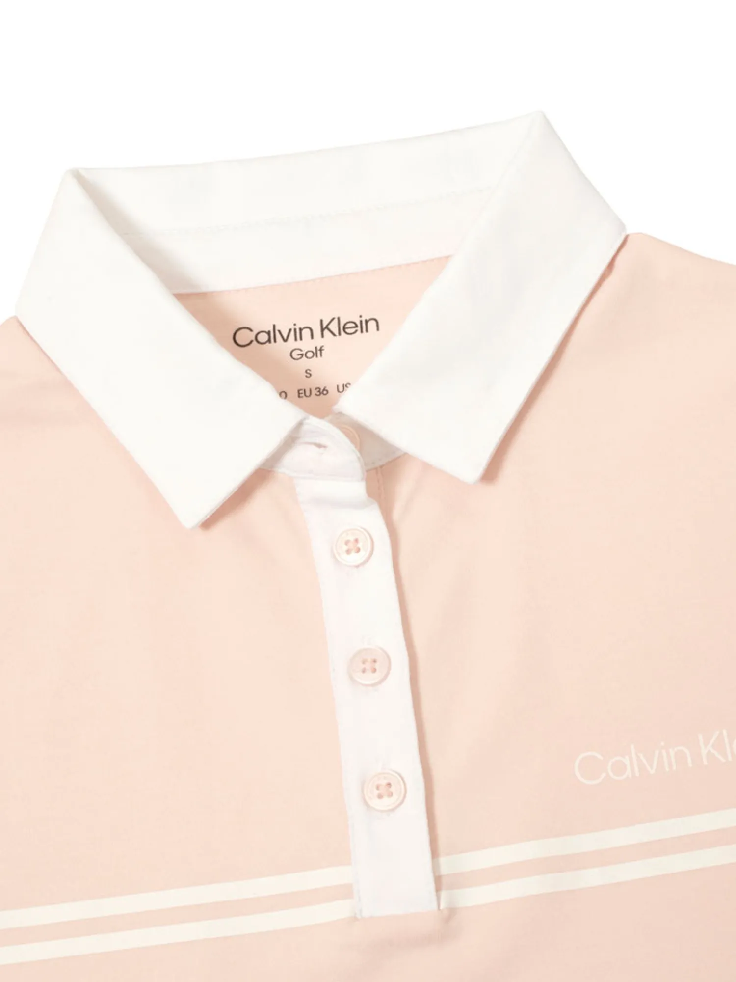 Calvin Klein Shirts|Womens Bellevue Polo Shirt - Shell Pink