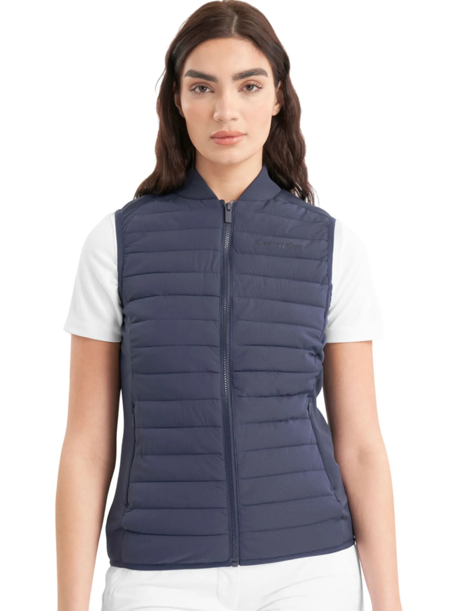 Calvin Klein Vests|Womens Beryline Hybrid Gilet - Navy