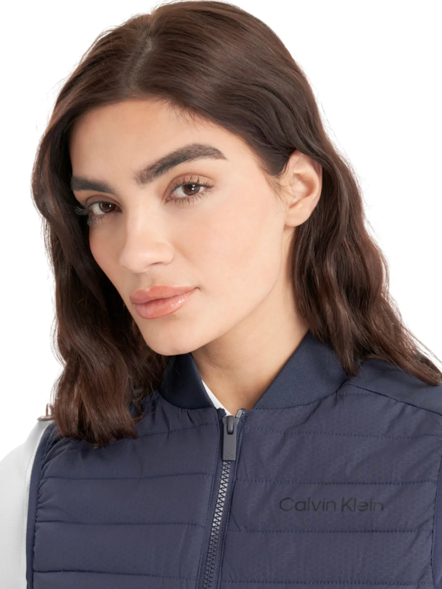 Calvin Klein Vests|Womens Beryline Hybrid Gilet - Navy