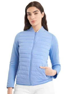 Calvin Klein Jumpers|Womens Beryline Hybrid Jacket - Cornflower Blue