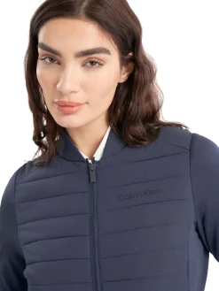 Calvin Klein Jumpers|Womens Beryline Hybrid Jacket - Navy