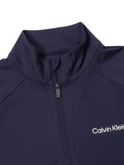 Calvin Klein Jumpers|Womens Dakota Quarter Zip Top - Navy