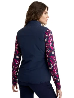 Calvin Klein Vests|Womens Faye Full Zip Gilet - Navy