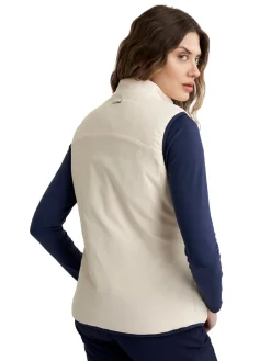 Calvin Klein Vests|Womens Faye Full Zip Gilet - Tapioca