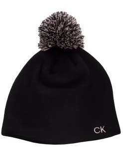 Calvin Klein Clearance Clothing|Women's Gorra Bobble Beanie - Black