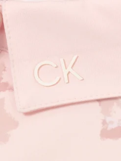 Calvin Klein Shirts|Womens Harmony Printed Sleeveless Polo Shirt - Shell Pink