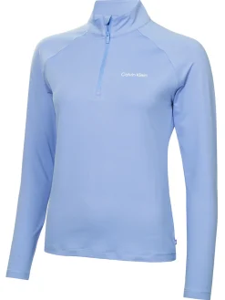 Calvin Klein Jumpers|Womens San Marco's 1/4-Zip - Cornflower Blue