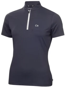 Calvin Klein Shirts|Womens Tattler Mock Neck Top - Navy