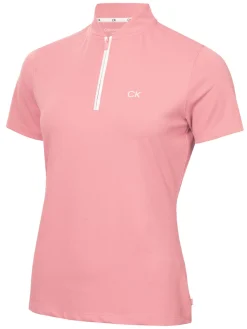 Calvin Klein Shirts|Womens Tattler Mock Neck Top - Powder Pink