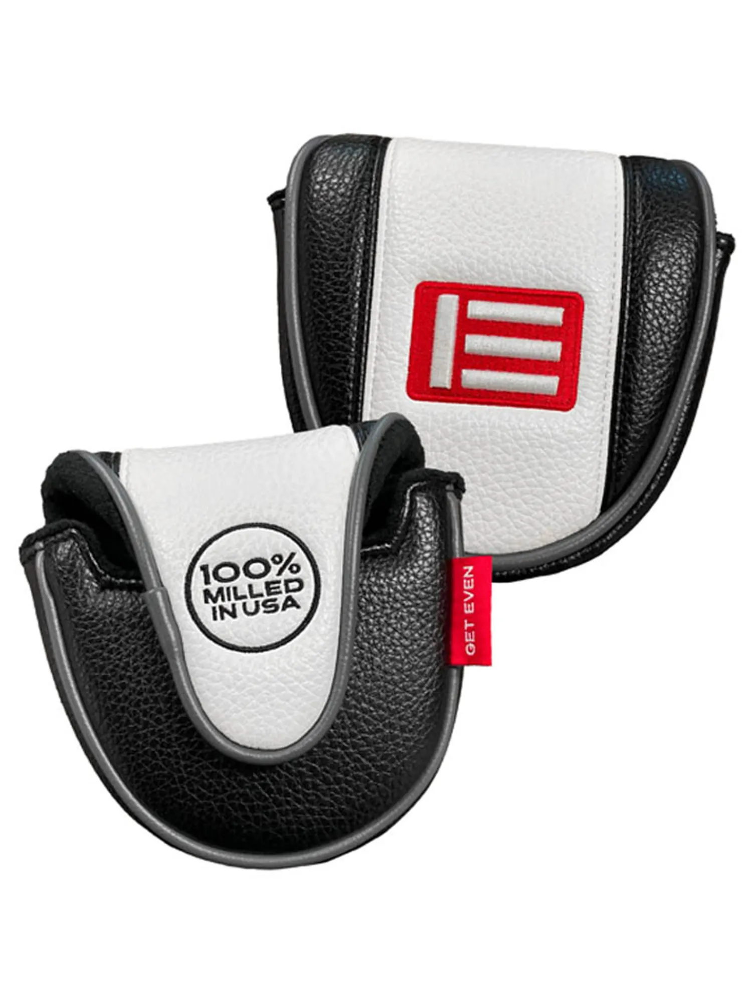 Evnroll Club Covers|Mallet Headcover - Black/White
