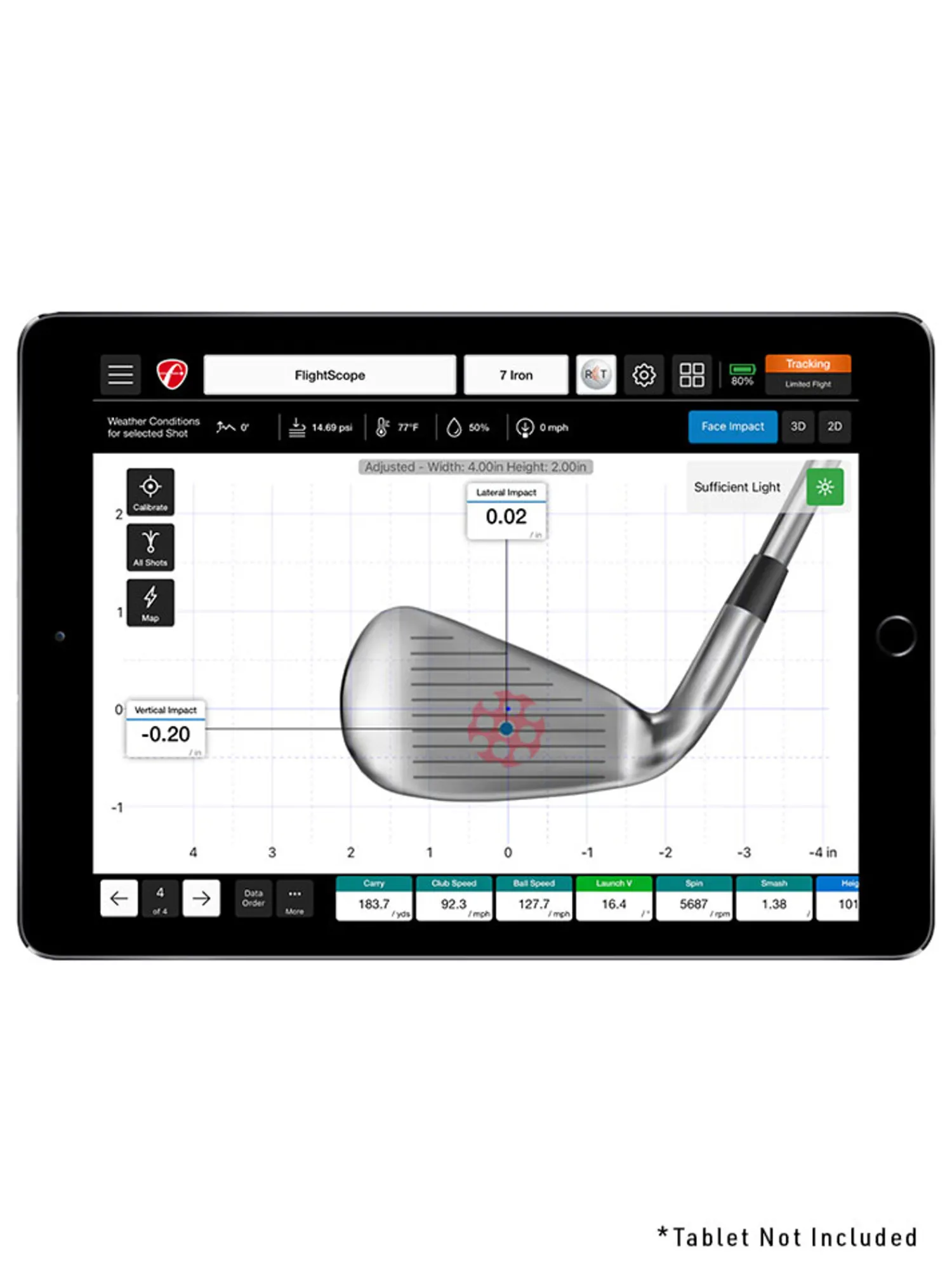 FlightScope Launch Monitors|Mevo+ Face Impact Location Software for Pro Package
