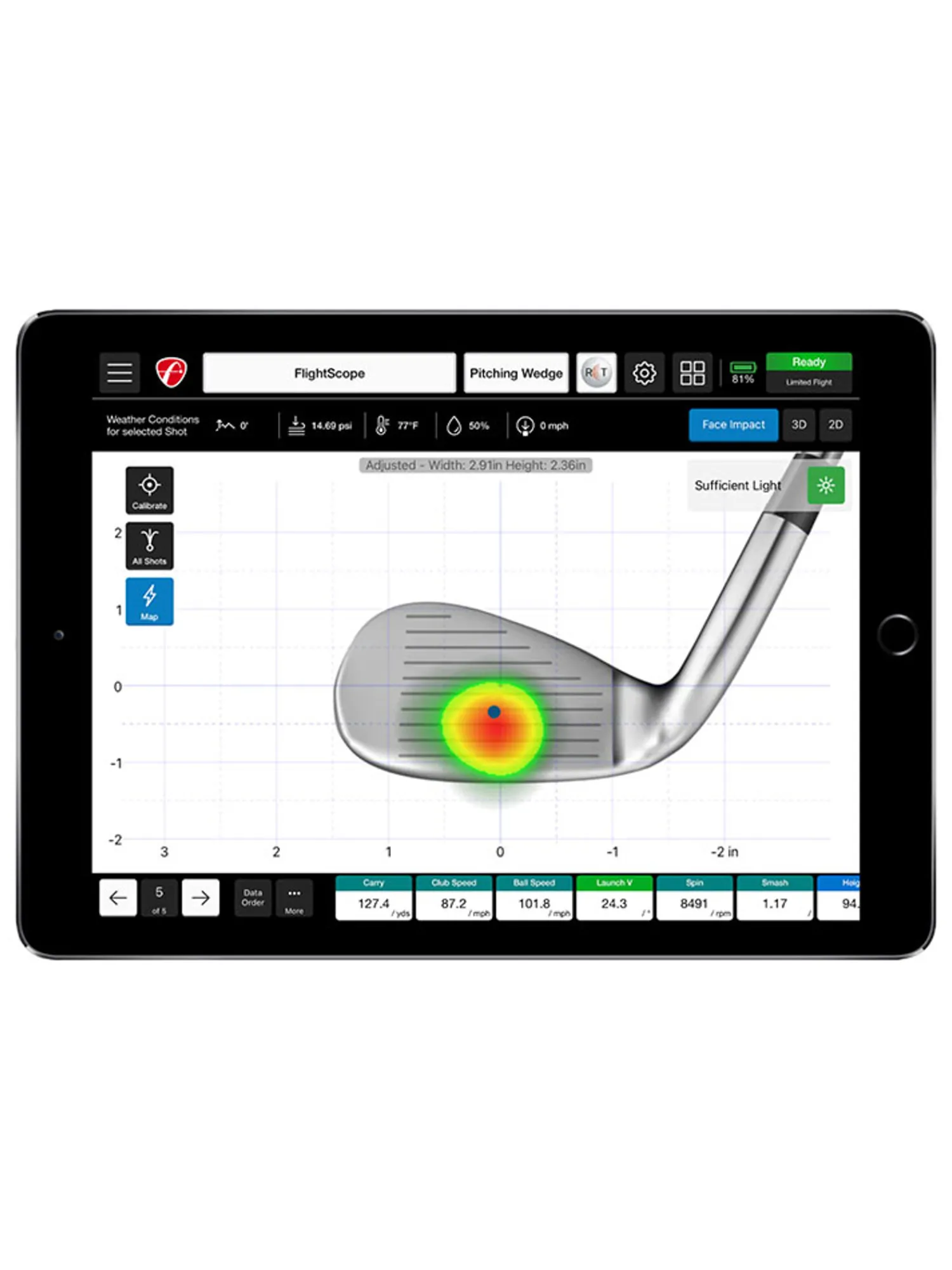 FlightScope Launch Monitors|Mevo+ Face Impact Location Software for Pro Package