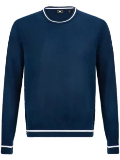 FootJoy Jumpers|Cotton Crew Neck Pullover - Navy