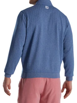 FootJoy Jumpers|Drop Needle Pullover - Twilight Blue