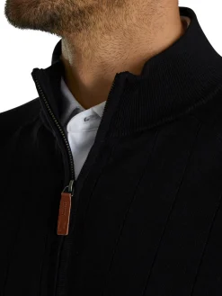 FootJoy Jumpers|Drop Needle Pullover - Black