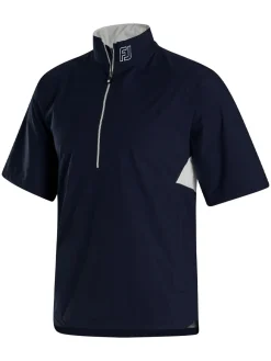 FootJoy Wind & Rain Wear|HydroLite X Short Sleeve Rain Jacket - Navy