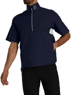 FootJoy Wind & Rain Wear|HydroLite X Short Sleeve Rain Jacket - Navy