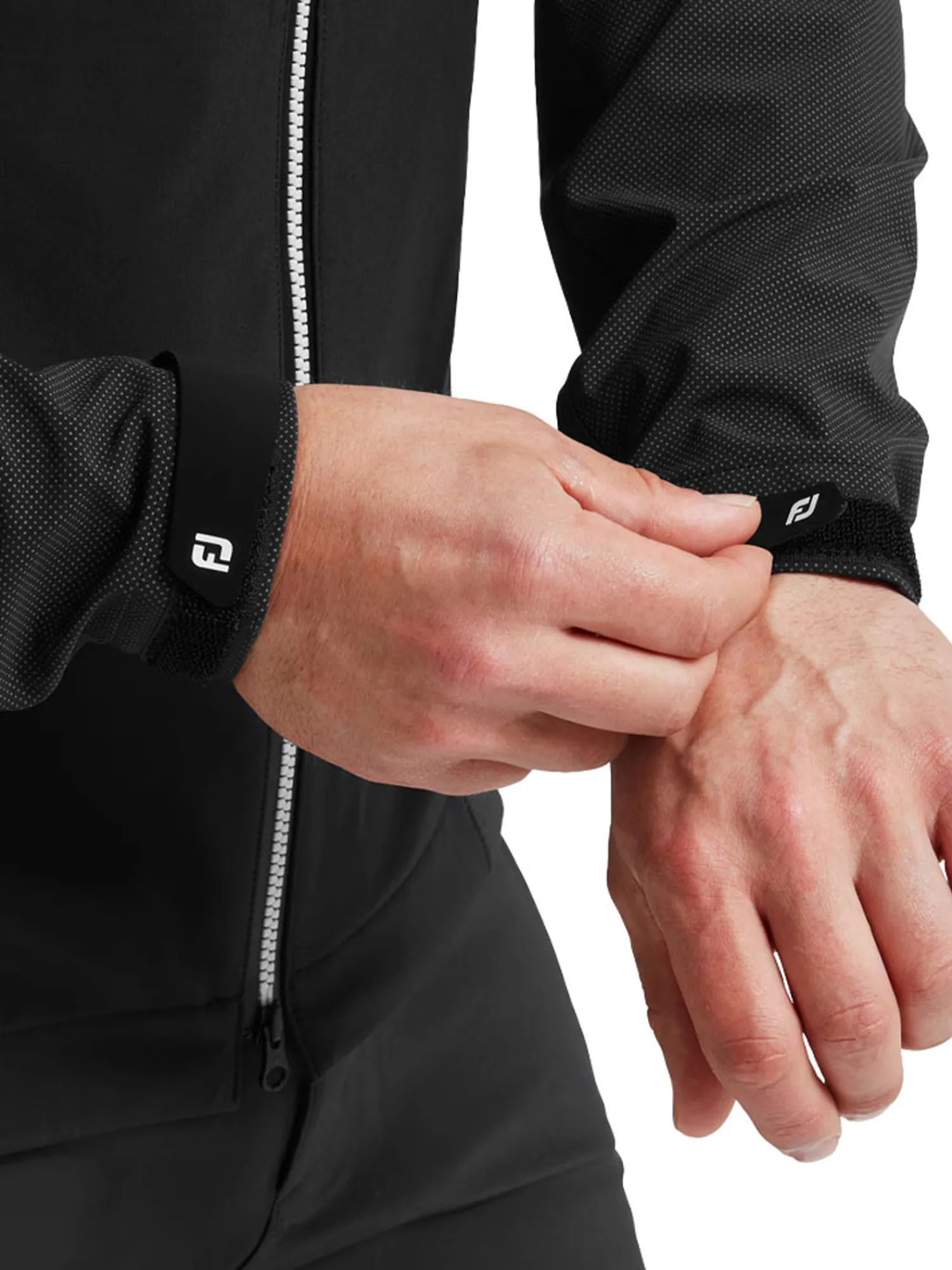 FootJoy Wind & Rain Wear|HydroTour Rain Jacket - Black