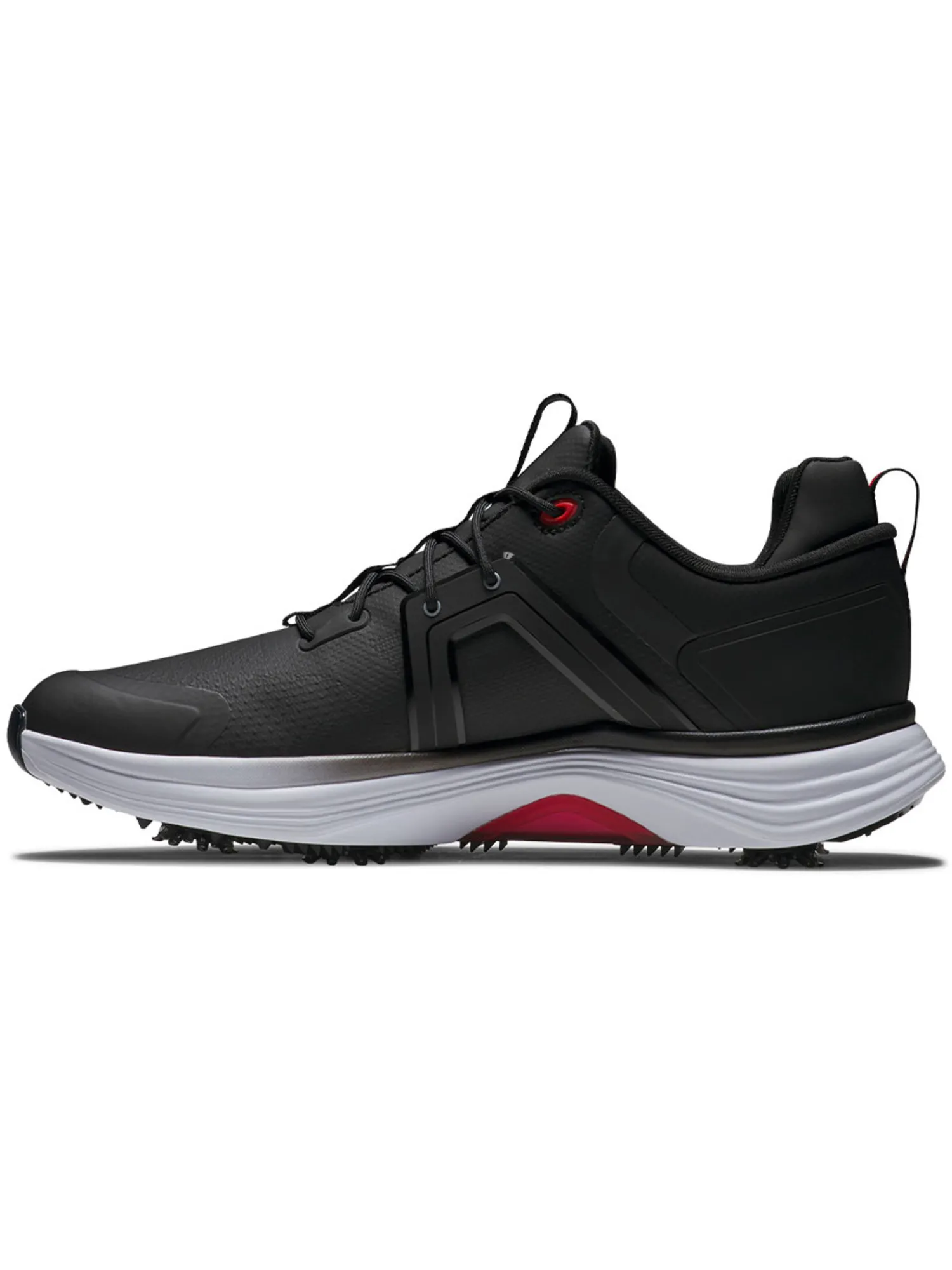 FootJoy Mens Golf Shoes|HyperFlex Golf Shoes - Black/White/Red