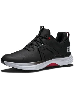 FootJoy Mens Golf Shoes|HyperFlex Golf Shoes - Black/White/Red