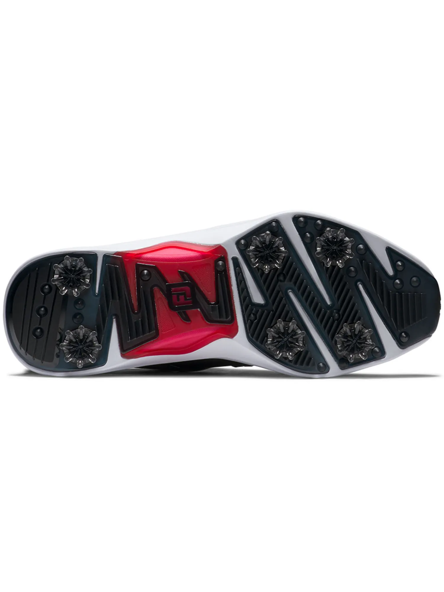 FootJoy Mens Golf Shoes|HyperFlex Golf Shoes - Black/White/Red