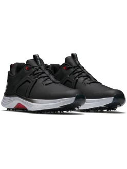 FootJoy Mens Golf Shoes|HyperFlex Golf Shoes - Black/White/Red