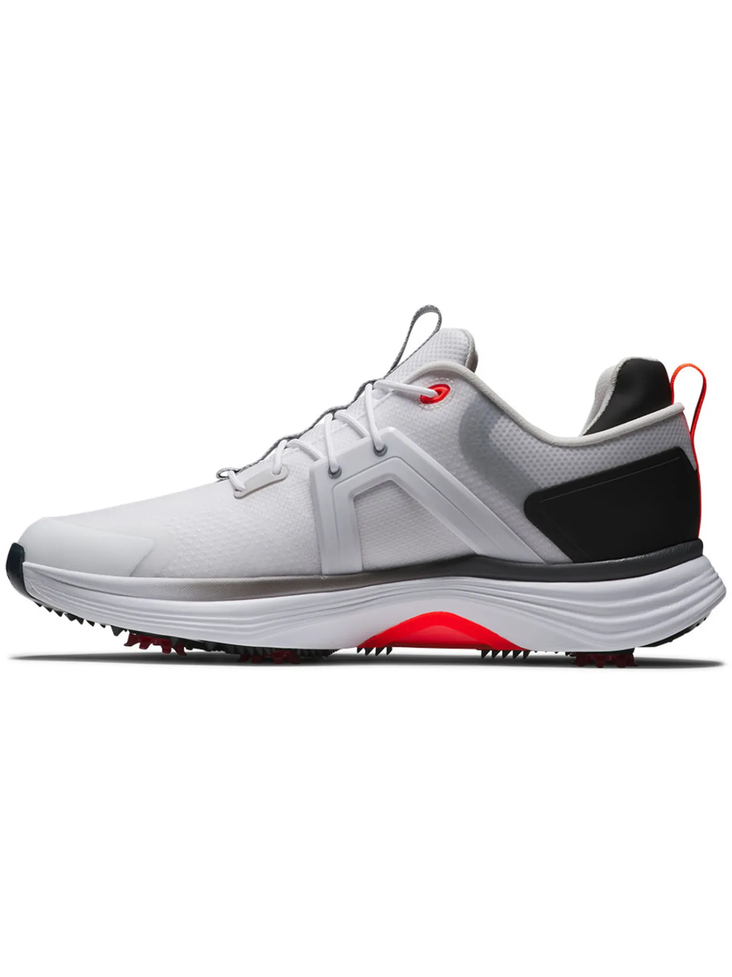 FootJoy Mens Golf Shoes|HyperFlex Golf Shoes - White/Black/Red
