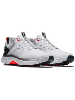 FootJoy Mens Golf Shoes|HyperFlex Golf Shoes - White/Black/Red