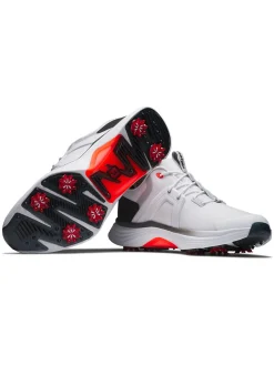 FootJoy Mens Golf Shoes|HyperFlex Golf Shoes - White/Black/Red