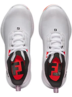 FootJoy Junior Golf Shoes|Junior Girls Fuel Golf Shoes - White/Pink/Coral