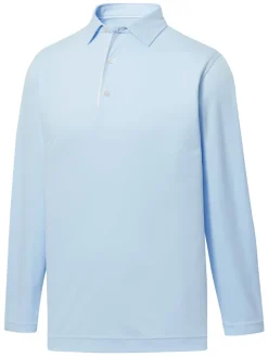 FootJoy Shirts|Long Sleeve Sun Protection Polo - Sky