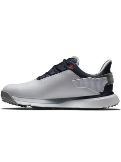 FootJoy Mens Golf Shoes|Pro SLX Golf Shoes - White/Navy/Red
