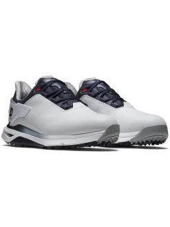 FootJoy Mens Golf Shoes|Pro SLX Golf Shoes - White/Navy/Red