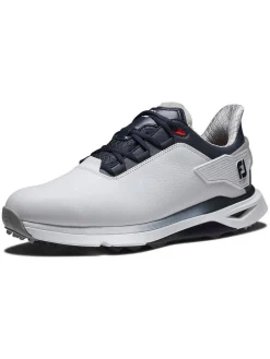 FootJoy Mens Golf Shoes|Pro SLX Golf Shoes - White/Navy/Red