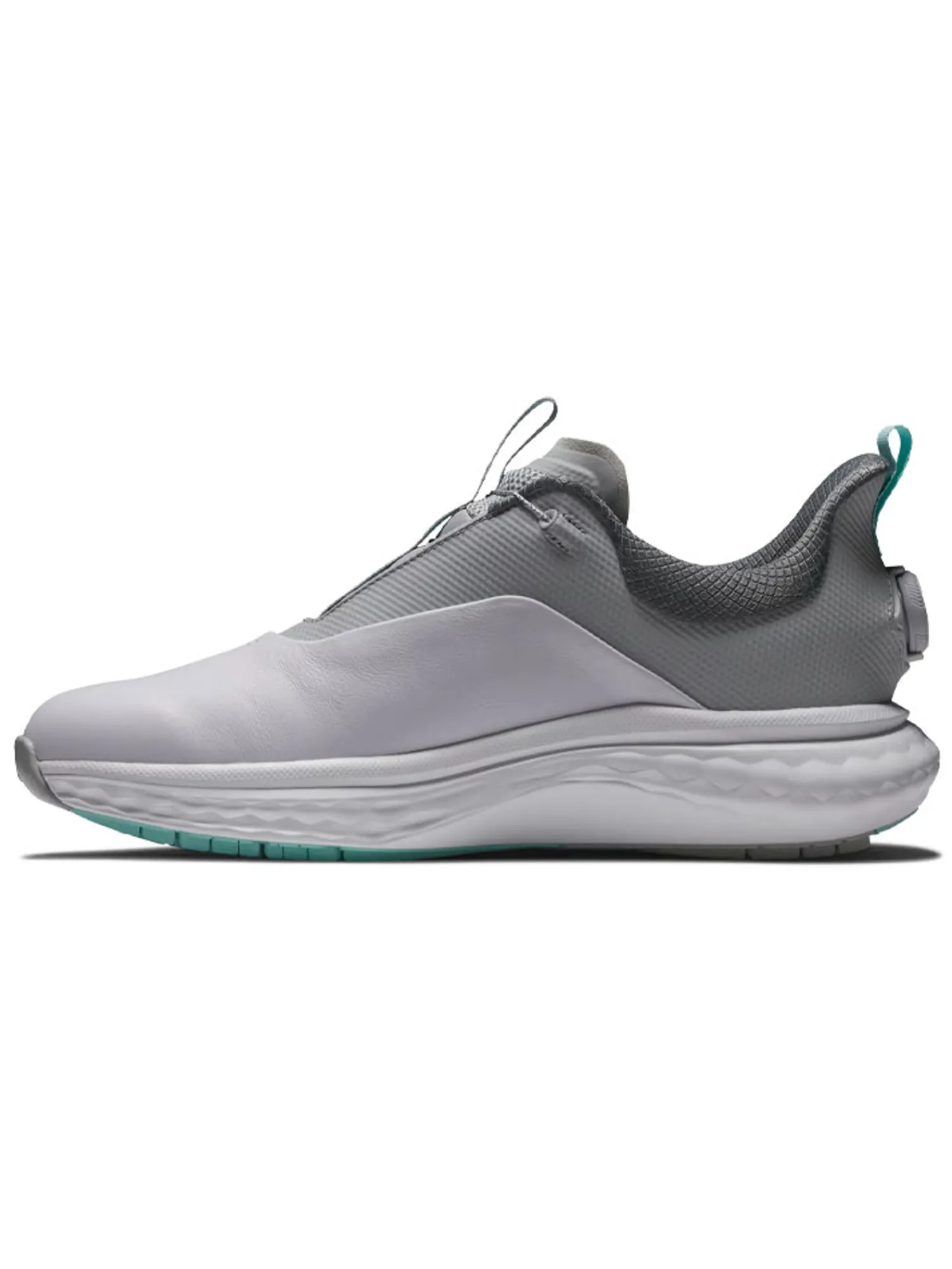 FootJoy Mens Golf Shoes|Quantum BOA Golf Shoes - White/Grey