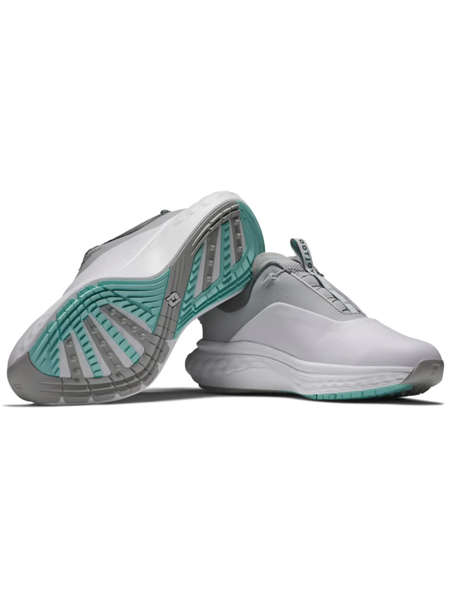FootJoy Mens Golf Shoes|Quantum BOA Golf Shoes - White/Grey